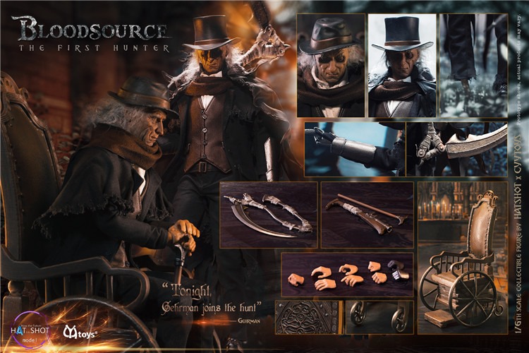 [สั่งจอง] Hatshot & cyytoys 1/6 แหล่งเลือดคนแรกนักล่า gehrman จาก bloodborne