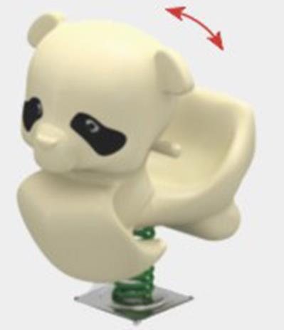 โยกเยกสปริง, สปริงโยกเยกแพนด้า ,สินค้าพร้อมส่ง, เครื่องเล่นสนามกลางแจ้ง