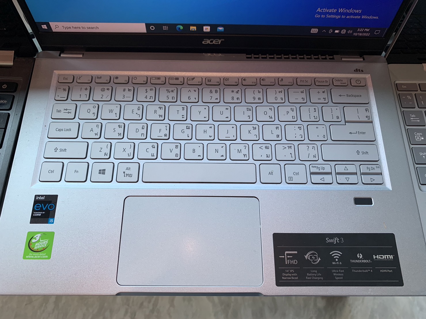 NOTEBOOK (โน้ตบุ๊ค) Acer Swift 3 SF314-55NA - 14 inch (Model NO :N20C12) ประกันศูนย์ 10/2023