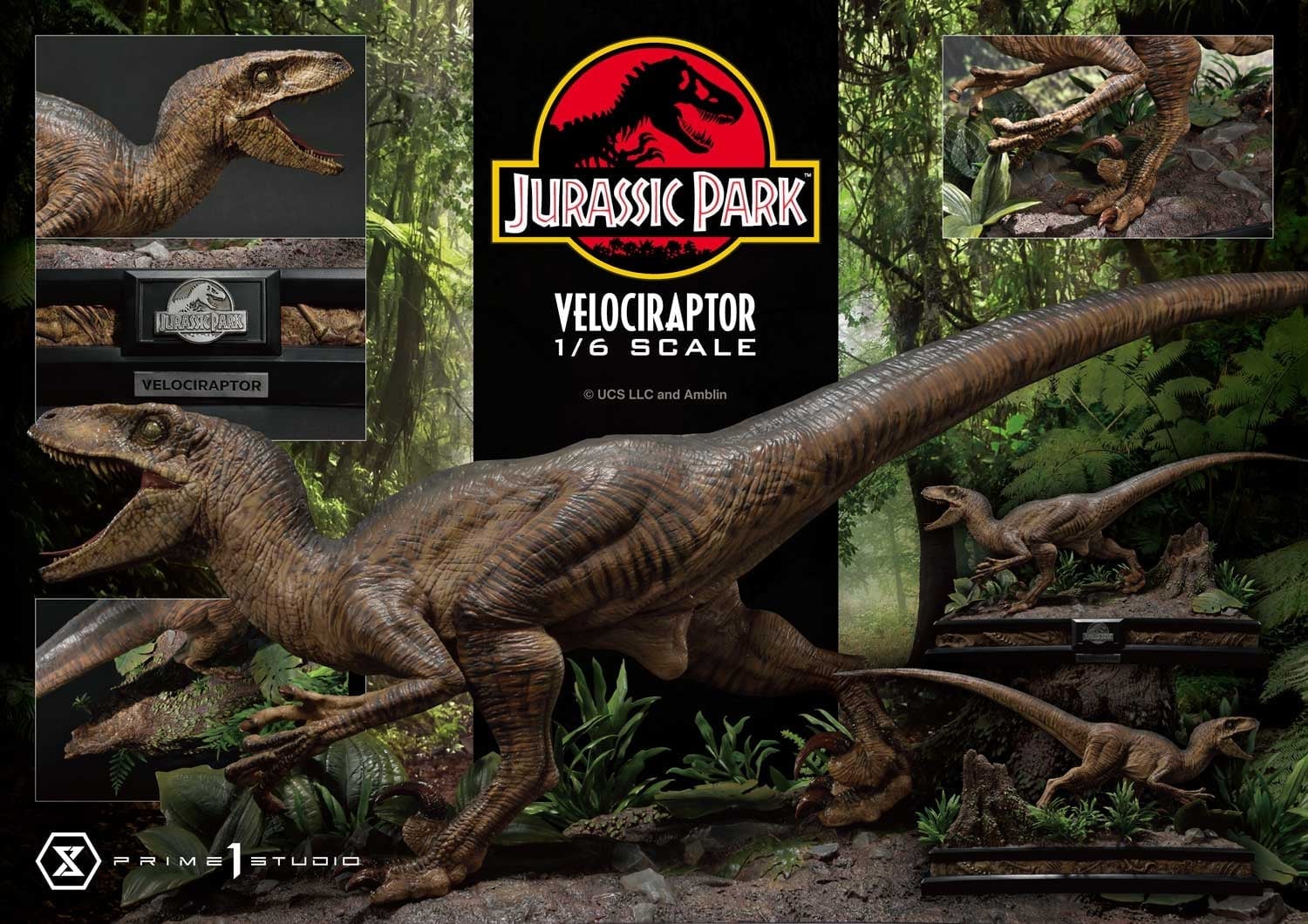 [สั่งจอง] Prime 1 Studio LMCJP-04 : Velociraptor Attack - Jurassic Park