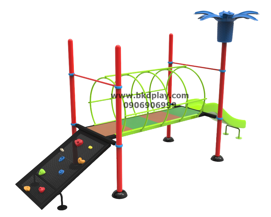 อุโมงค์ +ปีนป่าย+ สไลเดอร์ เครื่อเล่นสนามเหล็ก เครื่องเล่นสนามกลางแจ้ง ของเล่น สั่งผลิต 10-20 วัน ขนาด 100x400x 200 ซม.