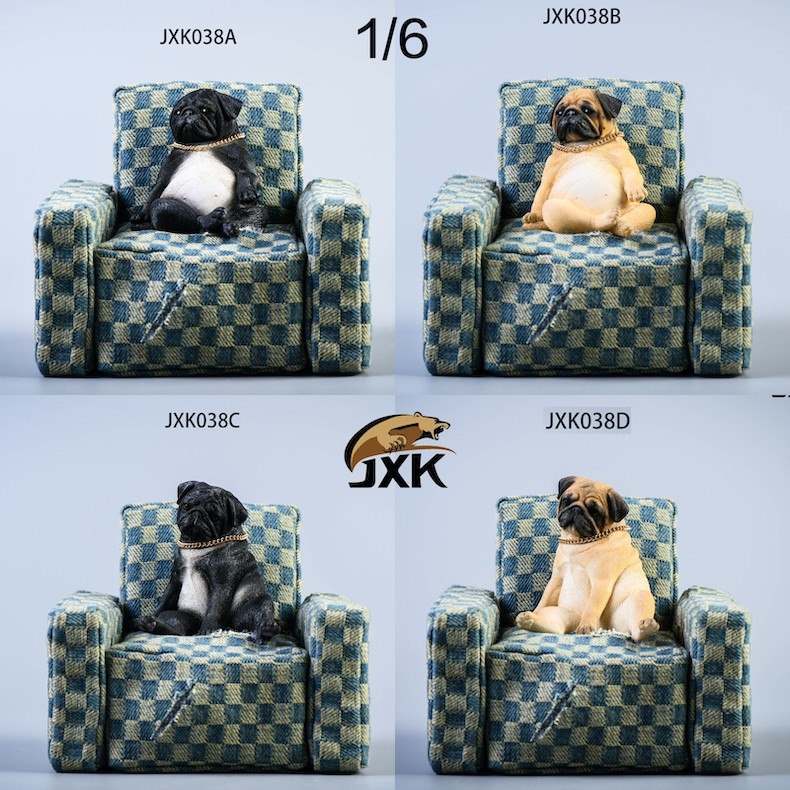 [สั่งจอง]JXK 1/6 JXK038A/B/C/D : Pug With Sofa Set