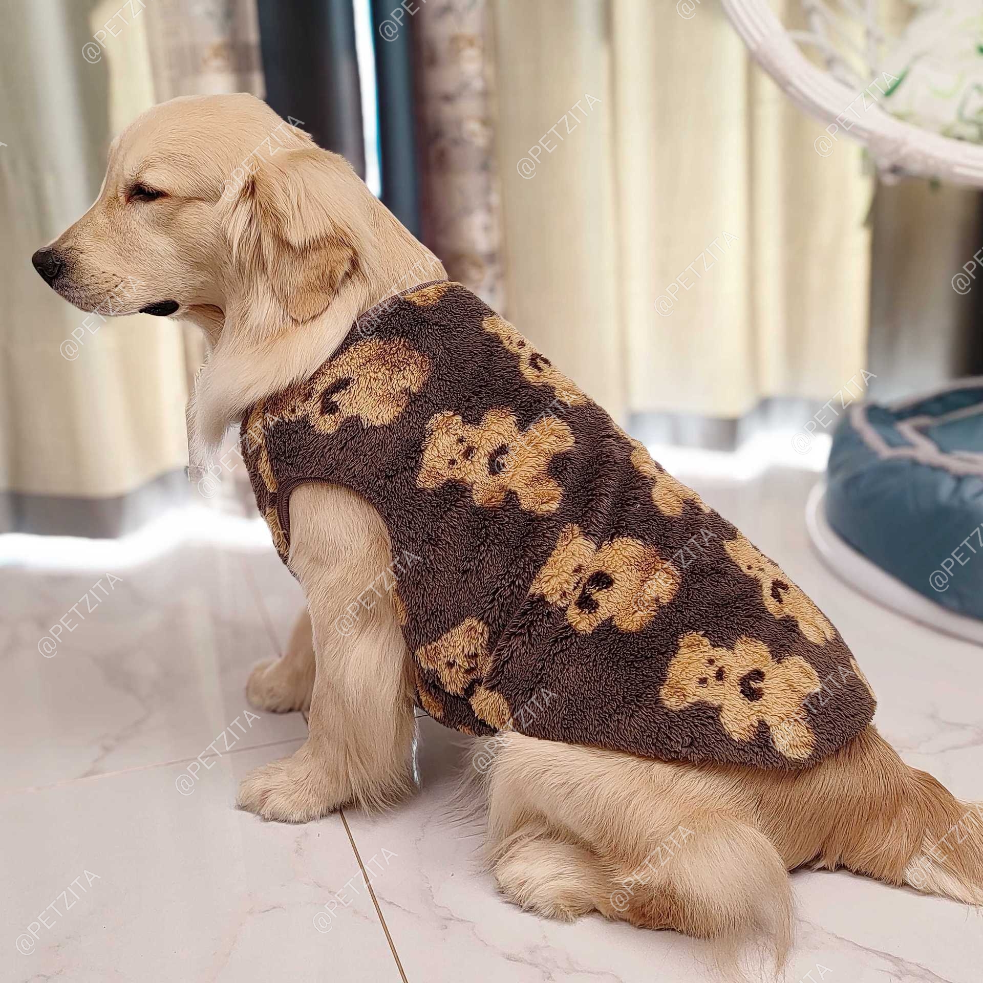 🇹🇭พร้อมส่ง🇹🇭 🐶🐕 เสื้อผ้าสำลีขนปุยนุ่มนิ่ม สำหรับ สุนัขพันธุ์กลาง ถึง หมาใหญ่