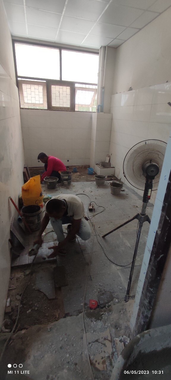 งานปรับปรุงห้องน้ำตึกกายวิภาค โรงพยาบาลศิริราช