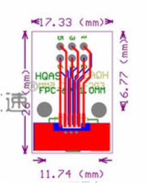หัวแปลงสายแพ เป็น 2.54 mm FPC/FFC flat cable adapter board straight plug flexible flat cable connector 0.5/1.0MM to 2.54MM 6-50P