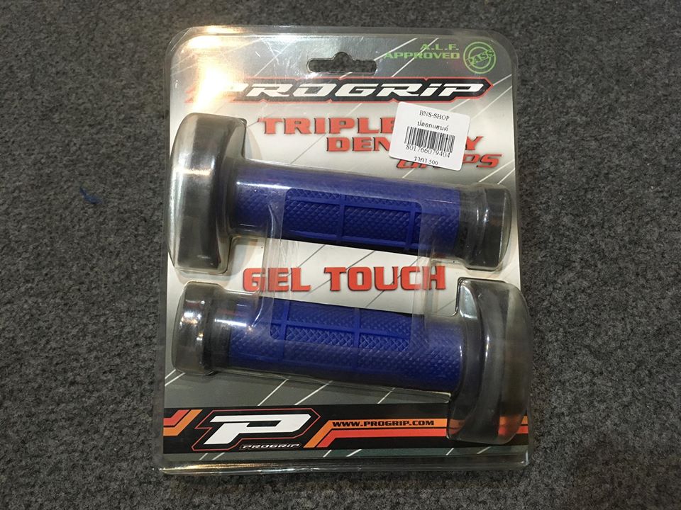 ปลอกแฮนด์ PROGRIP GEL TOUCH สีดำตัดน้ำเงิน