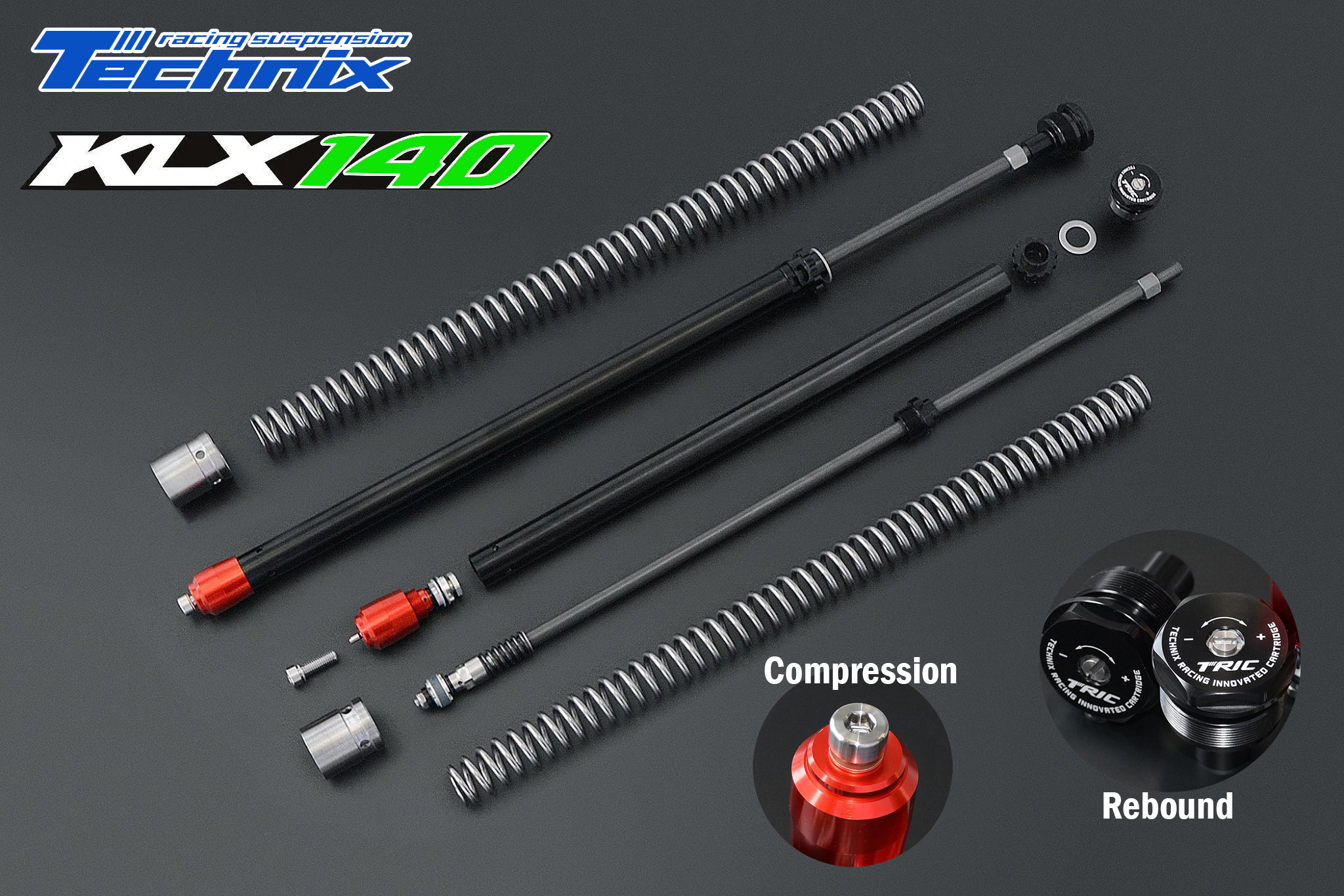 ชุดแต่งโช้คหน้า TGR TRIC COMP KIT Enduro KLX140G/RF