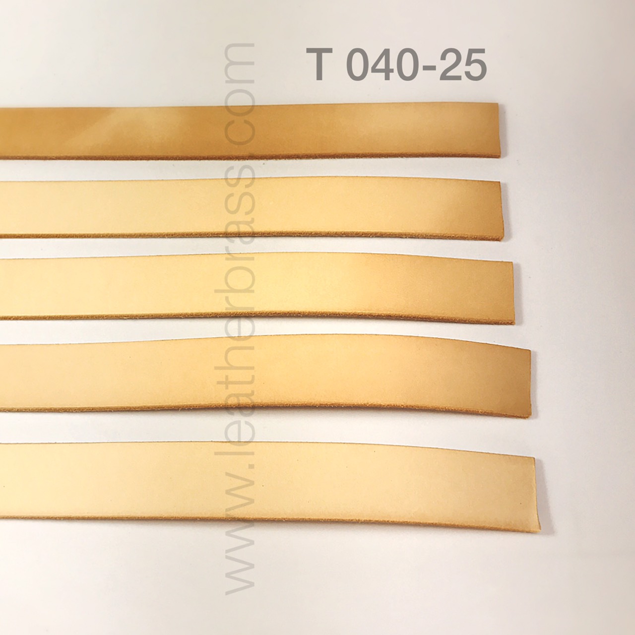 T040 เส้นเข็มขัด หนังฟอกฟาดอิตาลี่ (Italian Vegetan Leather) อุปกรณ์งานหนัง leatherbrass**ราคาต่อเส้น**