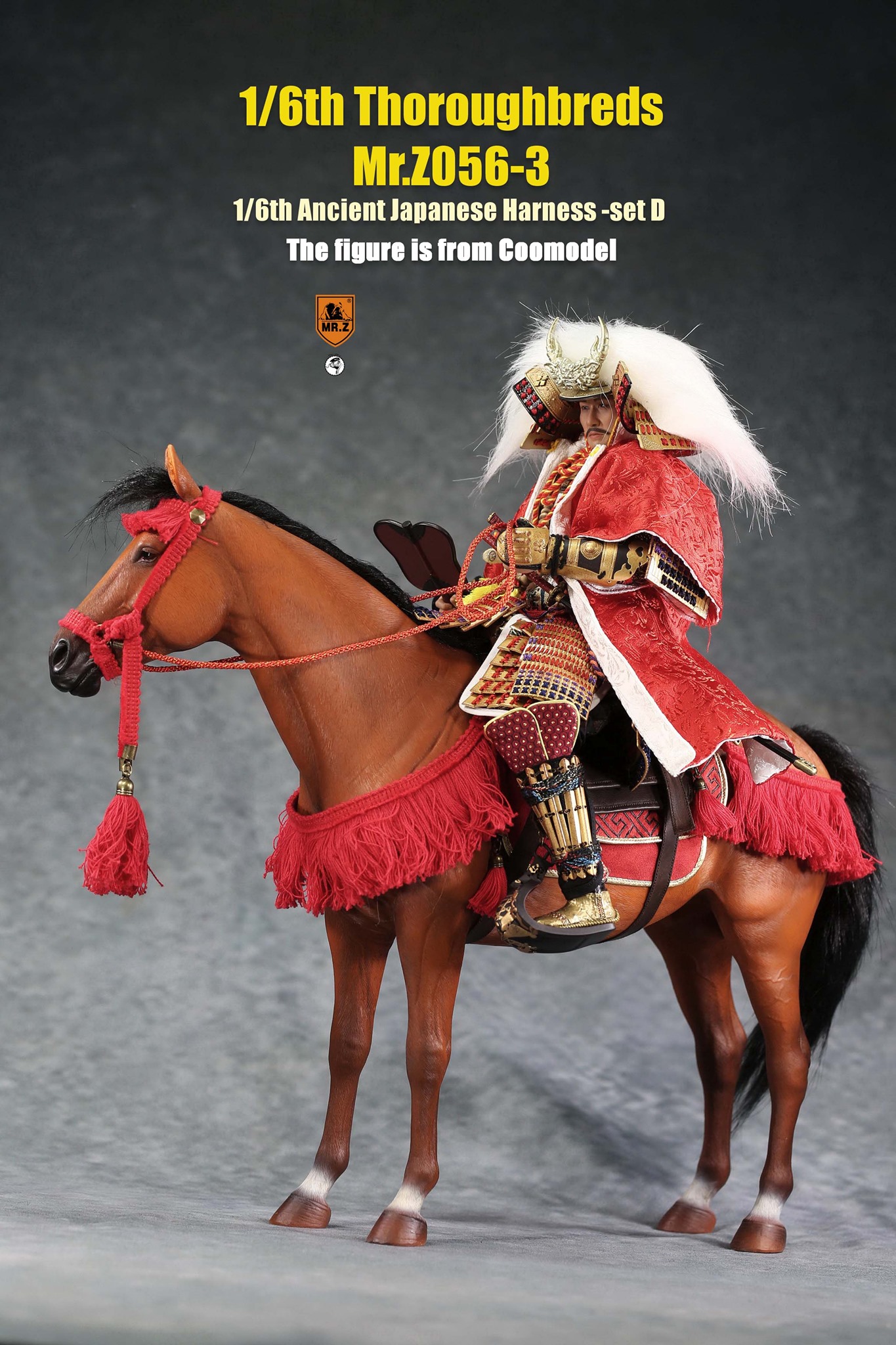 [สั่งจอง]MR.Z MRZ056 1/6 animal model No.56 : Thoroughbreds （all 5 colours） MR.Z 1/6 : Ancient Japanese Harness Set