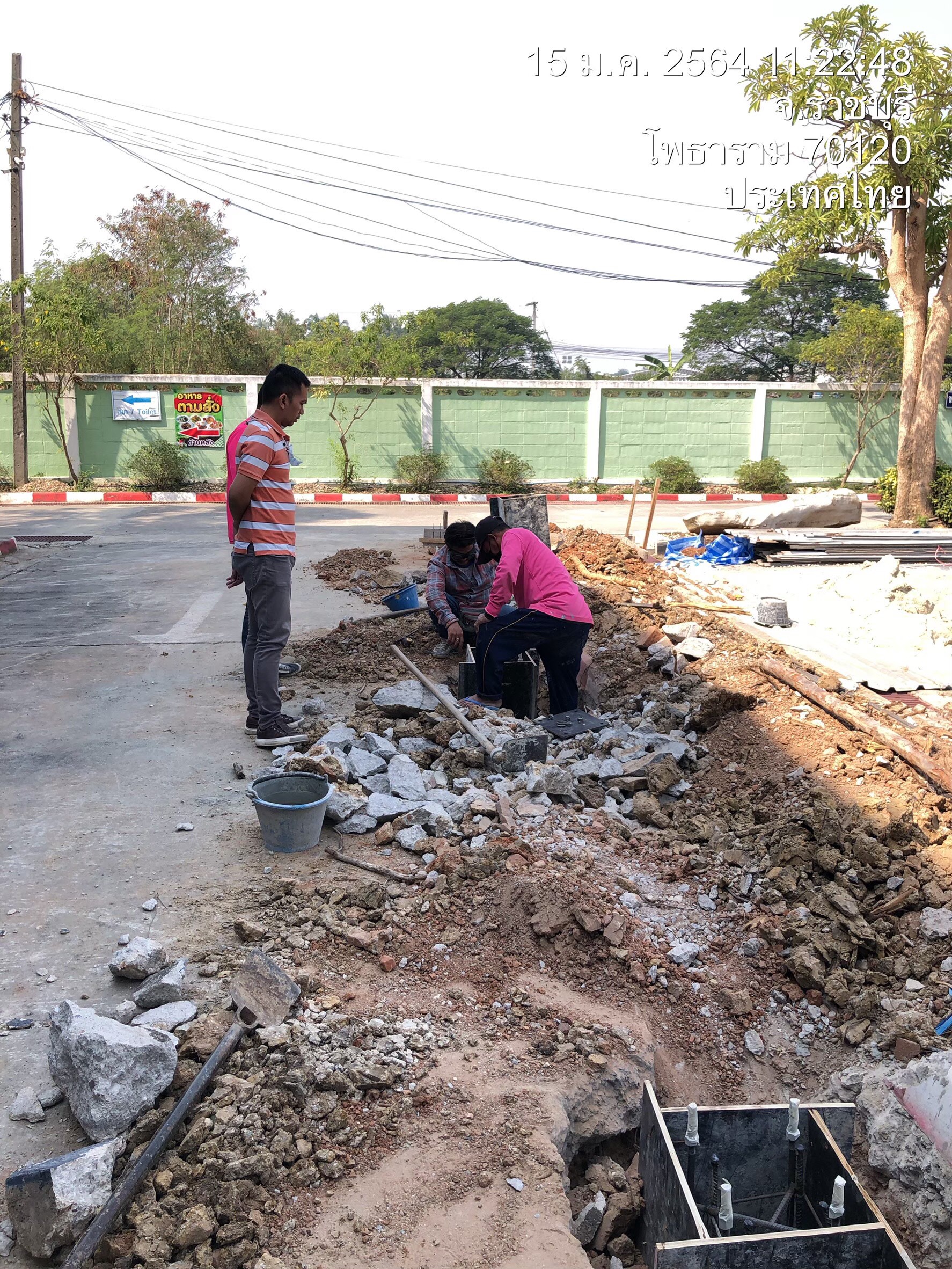 สร้างหลังคา&ทางเดินกรมที่ดิน สาขาโพธาราม(ราชบุรี)