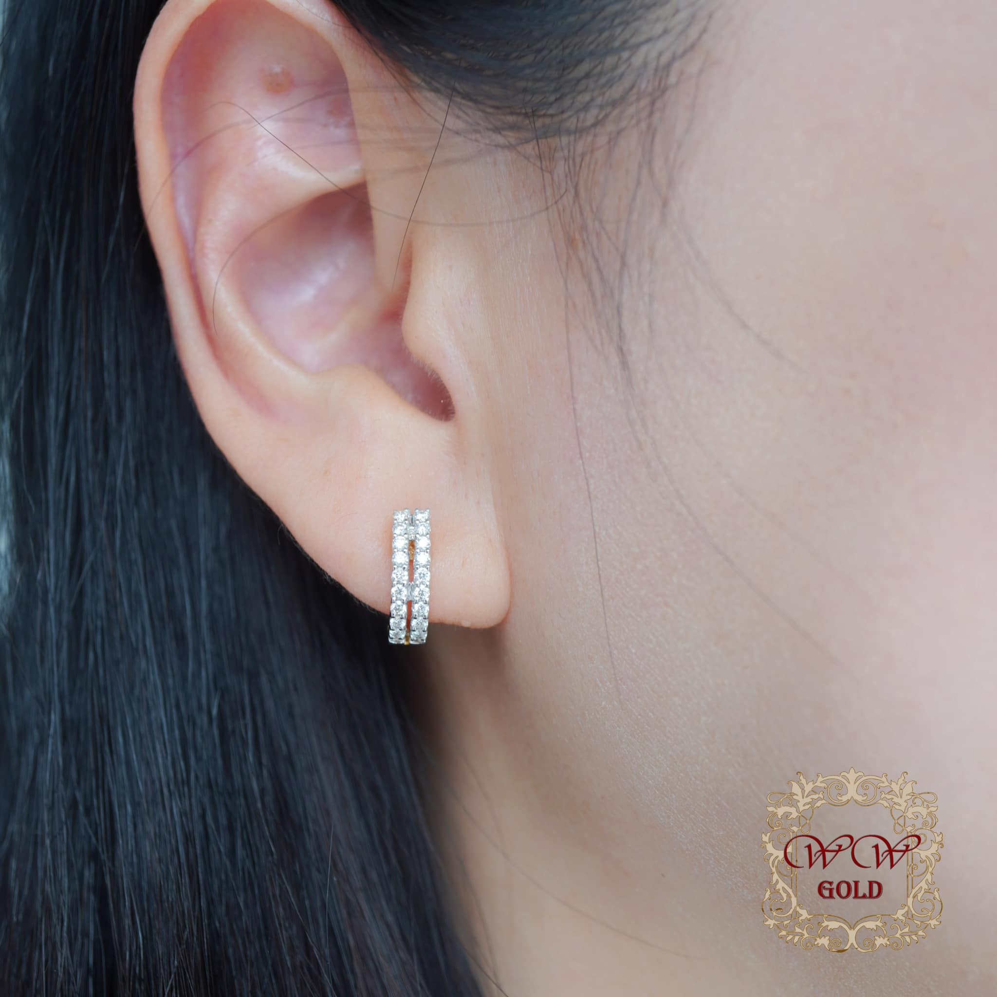 ต่างหู 2 แถว ราคา 22,xxx.-