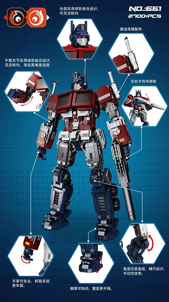 [สั่งจอง]66 BLOCK MODEL Optimus Mars 661 Building Blocks