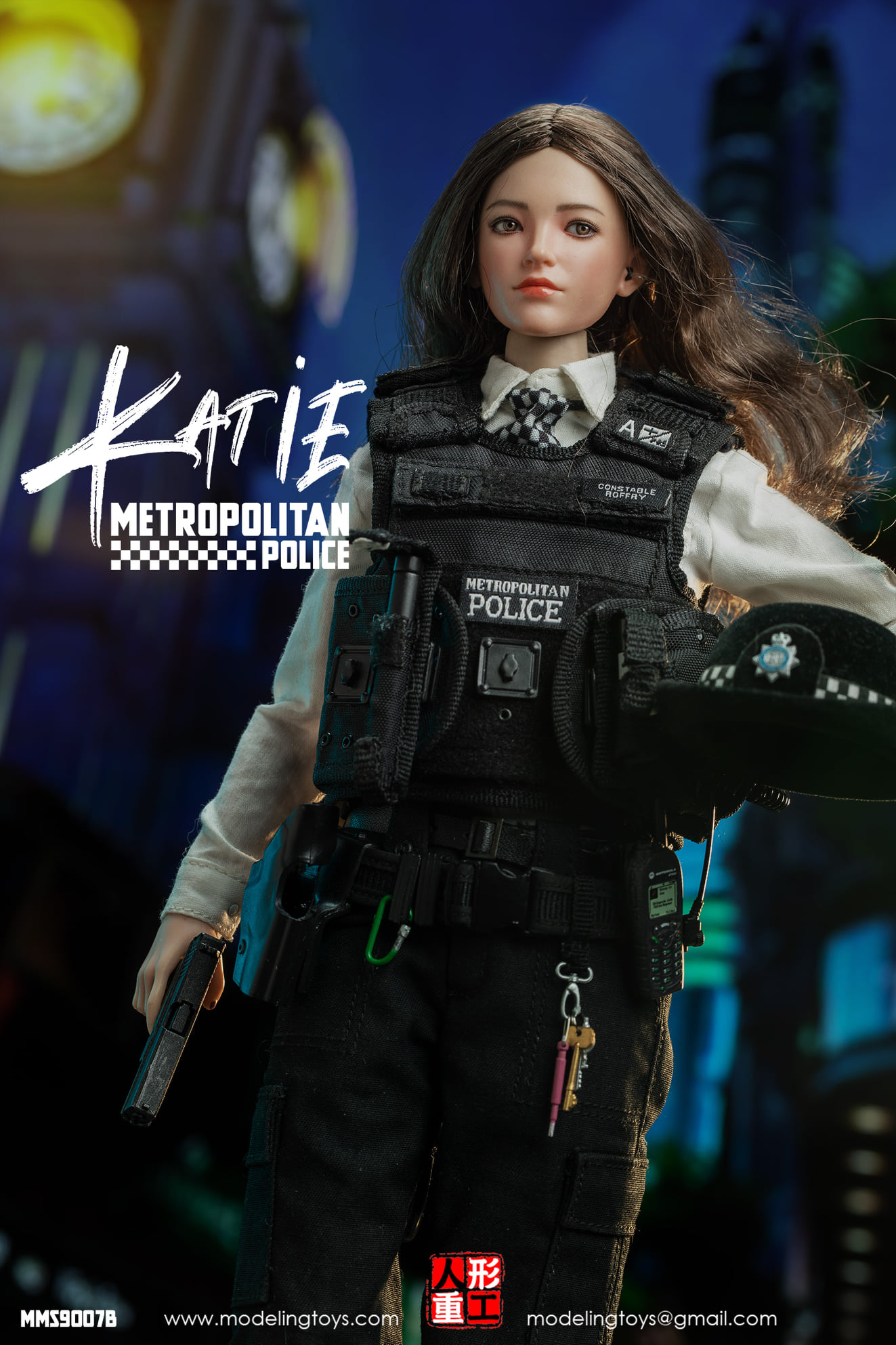 [สั่งจอง]MODELING TOYS MMS9007 1/6 : BRITISH METROPOLITAN FEMALE POLICE SERVICE ARMED POLICE - OFFICER CHLOE & KATIE