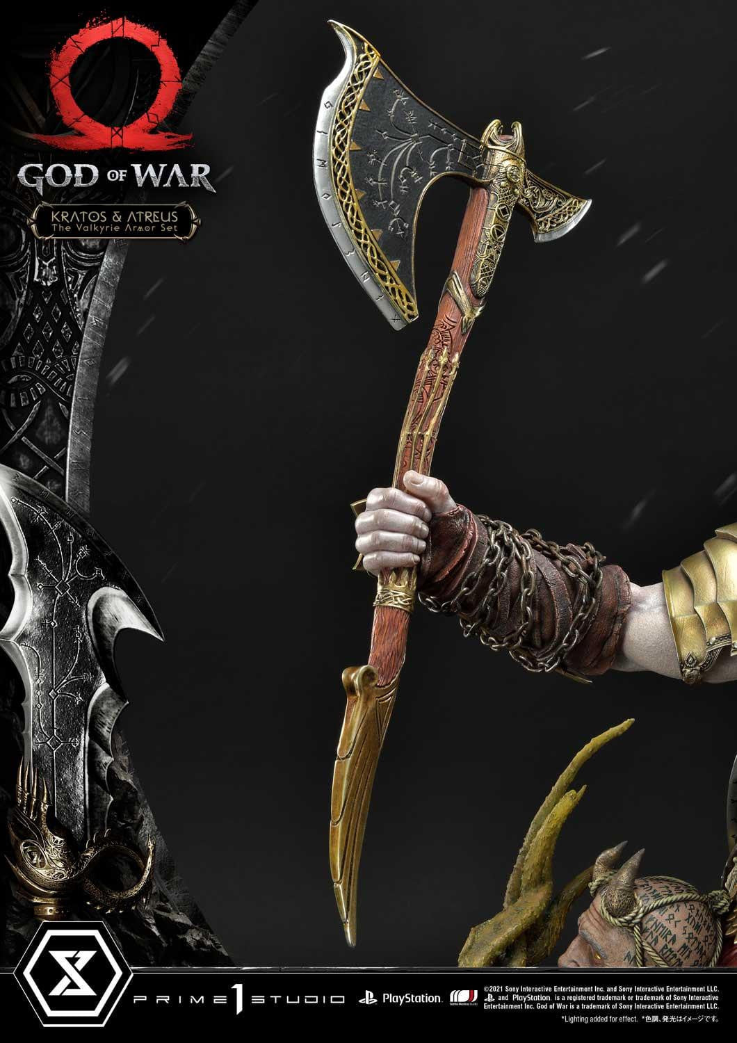 [สั่งจอง]Prime 1 Studio UPMGOW-03DX 1/4 : God of War - Kratos & Atreus The Valkyrie Armor Set (Deluxe Version)