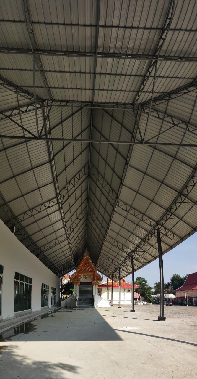 งานสร้างหลังคาคลุมเมรุ วัดบางแพรก