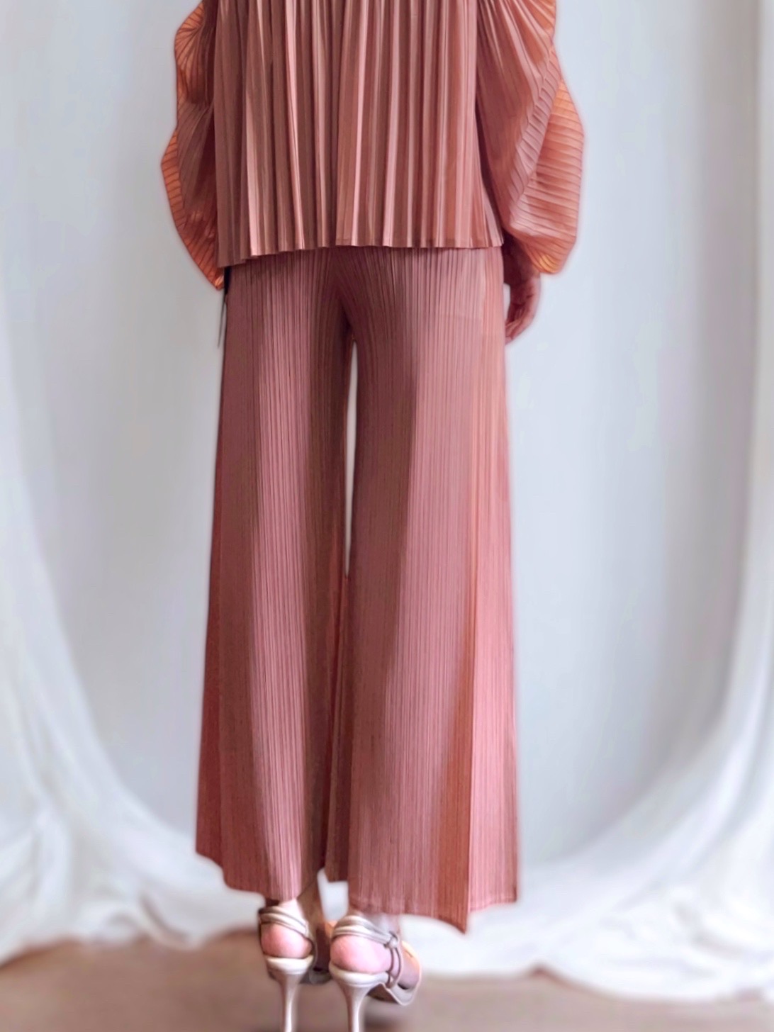 เพิ่มสีใหม่ ยาว37นิ้ว! 2MUAY รุ่น GJO7271 กางเกงอัดพลีทงานคุณภาพ BAT STRAIGHT LAYER PLEATED PANTS 18สี FREE SIZE