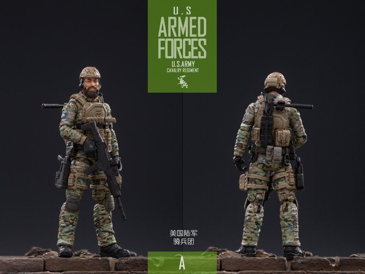 [สั่งจอง]JOYTOY：1/18 JTUS004 US Army Cavalry Regiment Set