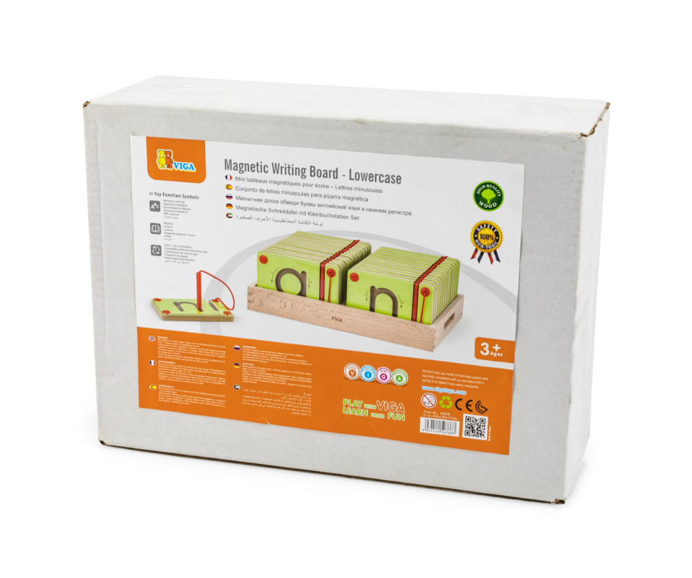 ชุดแท่นไม้แม่เหล็ก ฝึกการเขียนอักษรภาษาอังกฤษ ตัวพิมพ์เล็ก เซต 26 ชิ้น ของเล่นเสริมพัฒนาการ,ของเล่นเสริมทักษะ, สื่อการสอน, พร้อมส่ง