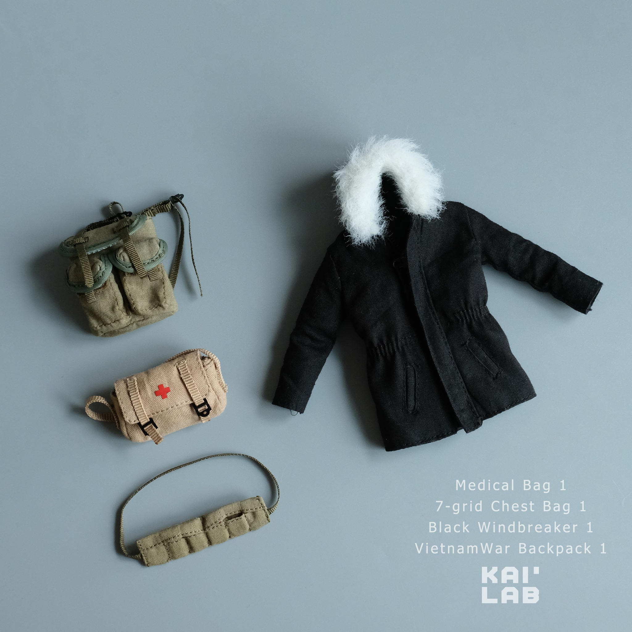 [สั่งจอง]Kai Lab 1/12 : Vietnam War US Army Accessories Set.