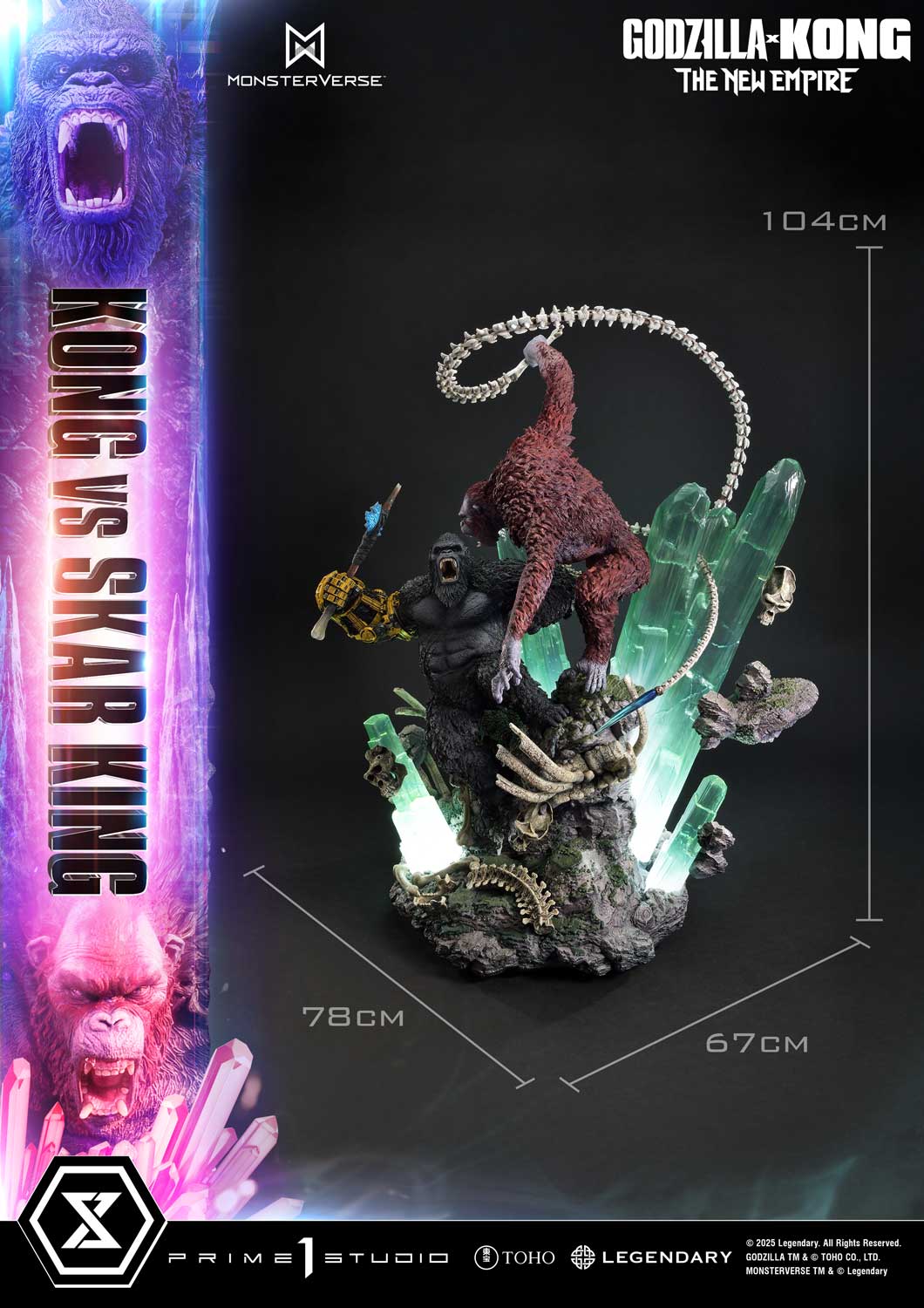 [สั่งจอง]Prime 1 Studio UDMGXK-02: Kong vs Skar King (Godzilla x Kong: The New Empire)