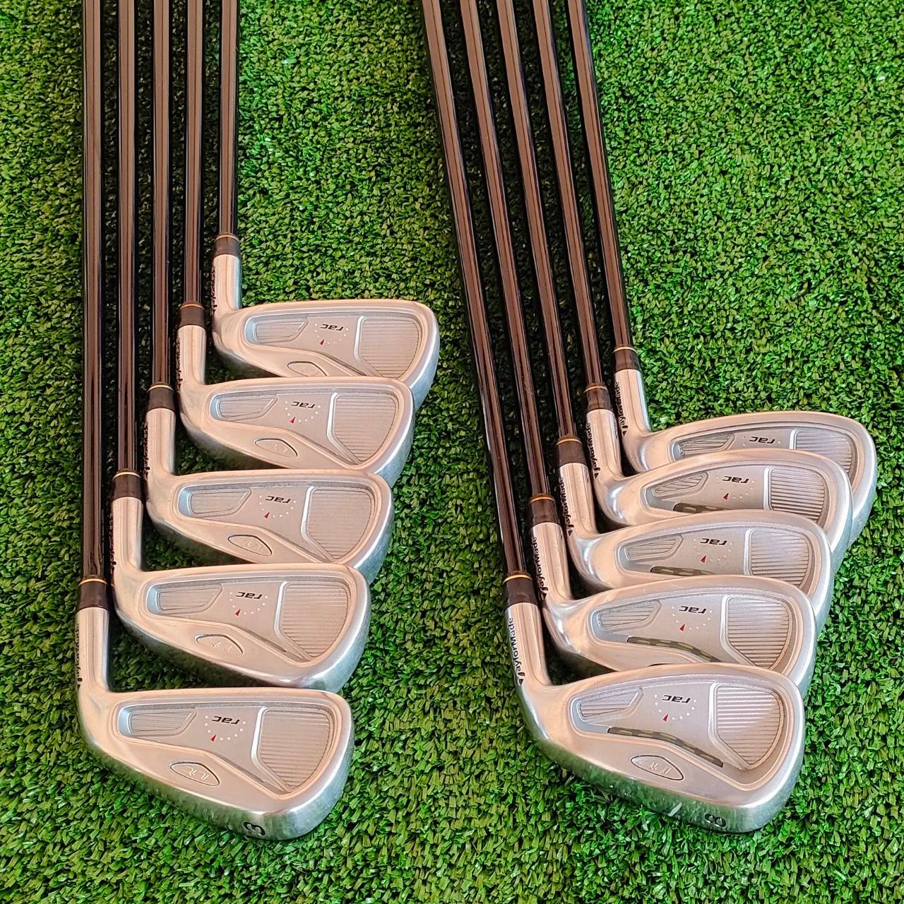 ชุดเหล็ก TAYLORMADE RAC LT มีเหล็ก 3-9 เเละ PW AW SW ชุดใหญ่ ได้เหล็ก 10 ชิ้น ก้าน TAYLORMADE M.A.S.2 FLEX R
