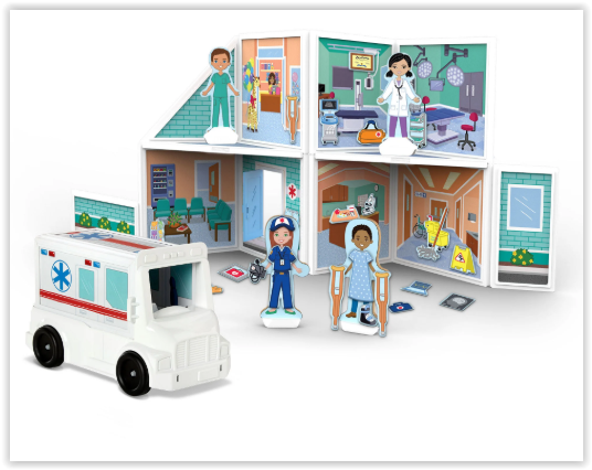 ของเล่นอเมริกา, Magnetivity Hospital ชุดต่อแม่เหล็ก 3D รุ่นโรงพยาบาล,ของเล่นเสริมพัฒนาการ