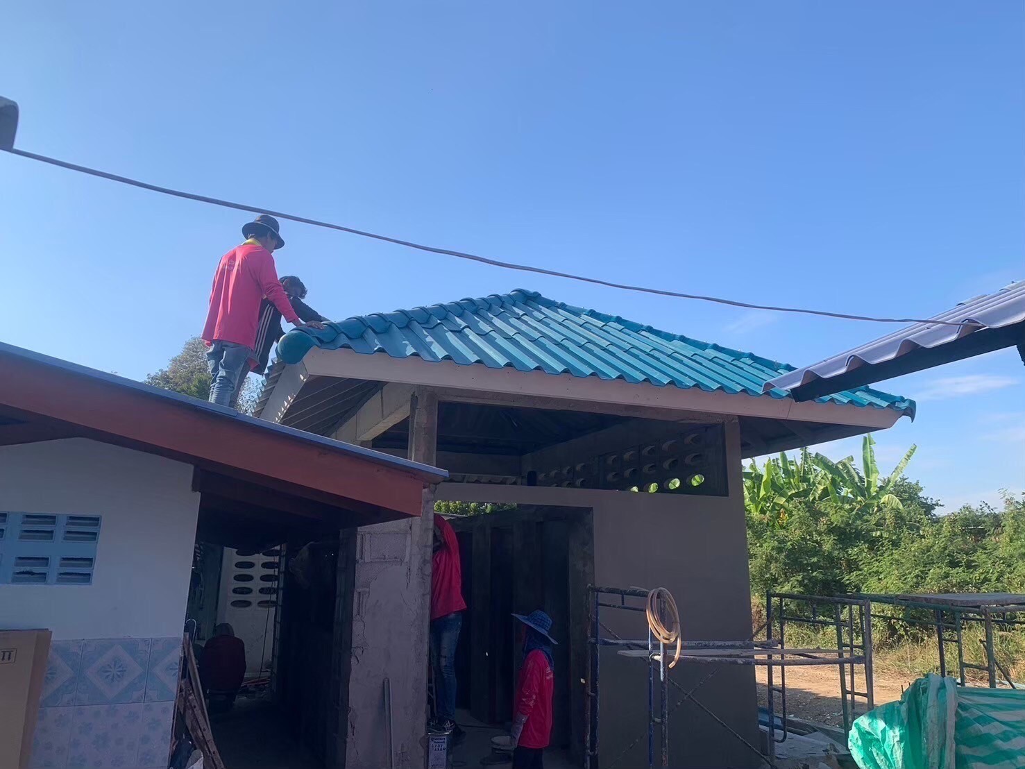 งานสร้างห้องน้ำ รร.วัดหนองเสือ อ.บ้านโป่งจ.ราชบุรี