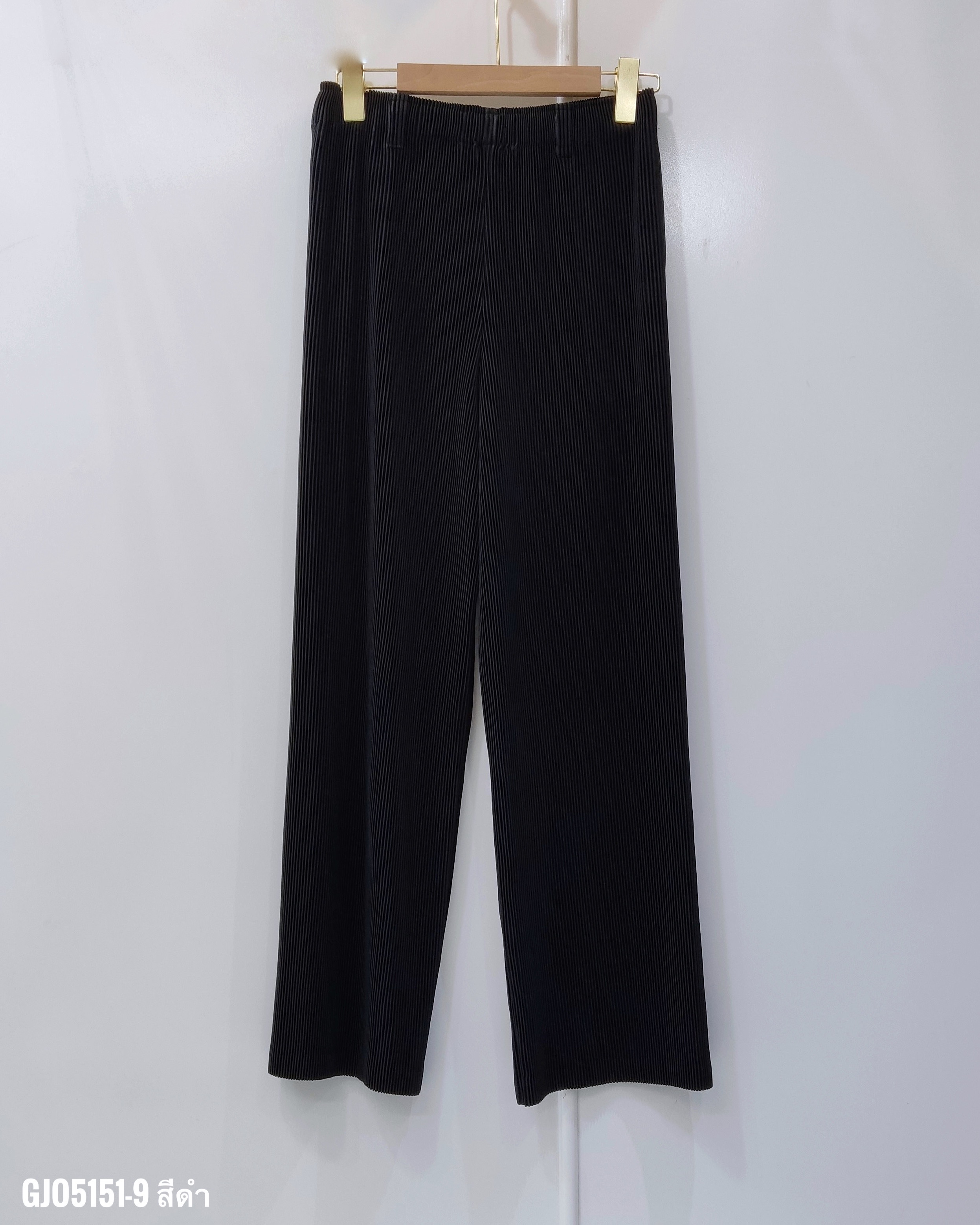 ยาว 37.5 นิ้ว 2MUAY รุ่น GJO5151-9 กางเกงพลีทคุณภาพ THICK STRAIGHT PLEAT PANT 9 สี FREE SIZE