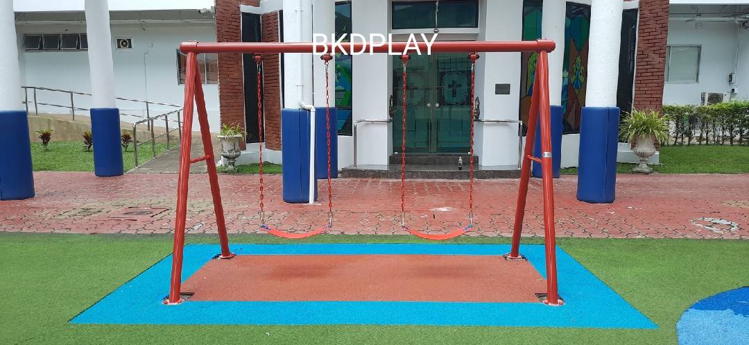 ชิงช้า2ที่นั่งโครงเหล็ก ชิงช้าเด็กโต เสาใหญ่ พร้อมส่ง, ชิงช้าเหล็ก ของเล่นสนาม, เครื่องเล่นสนามกลางแจ้ง พร้อมส่ง