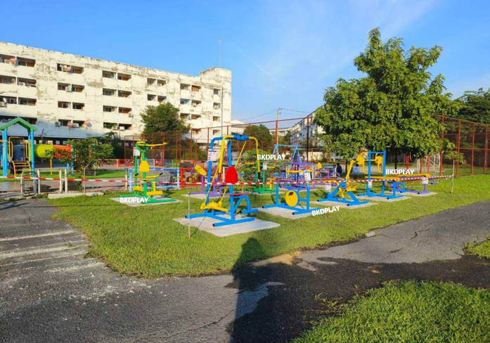 ชุดเครื่องออกกำลังกายกลางแจ้ง6รายการ โปร99,900 สนามกีฬา, เครื่องออกกำลังกายผู้ใหญ่, เครื่องออกกำลังกายสวนสาธารณะ หมู่บ้าน,Exercise equipment outdoor , OutdoorPlayground ,ราคาโรงงาน