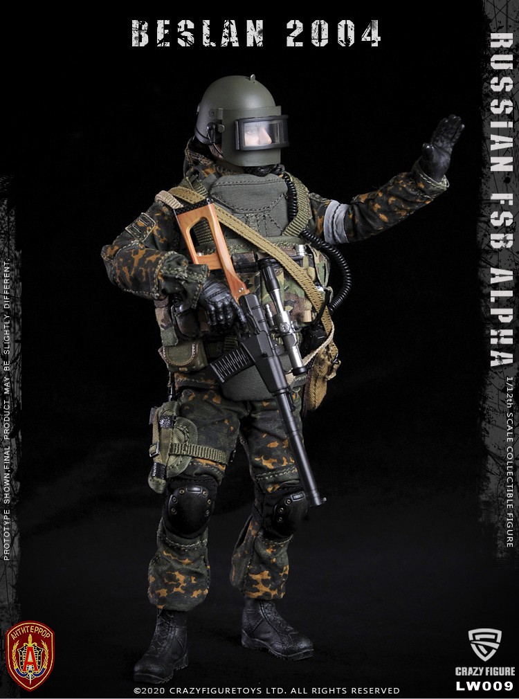 [สั่งจอง] Crazy Figure LW009 1/12 Russian alpha special forces sniper