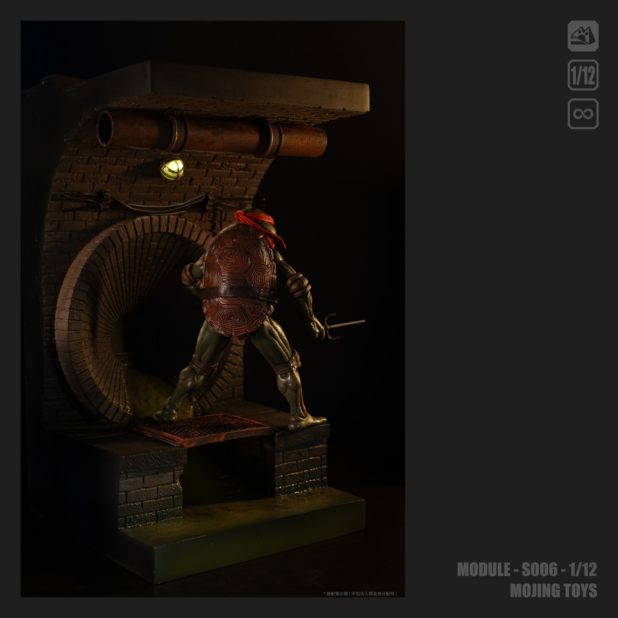 [สั่งจอง]mOjingToys 1/12 : Module Series American Comic Sewer Scene Taupe