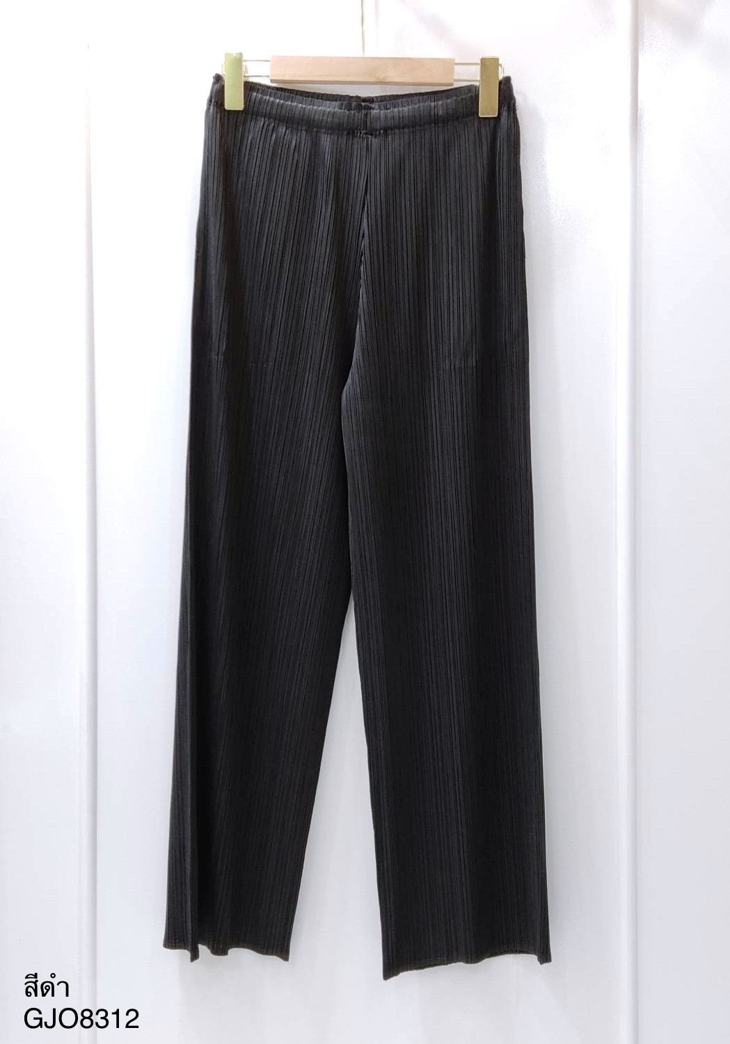 ยาว37นิ้ว! 2MUAY BASIC รุ่น GJO8312 กางเกงผู้หญิง กางเกงอัดพลีทคุณภาพ BASIC STRAIGHT PLEATED PANTS 12สี FREE SIZE