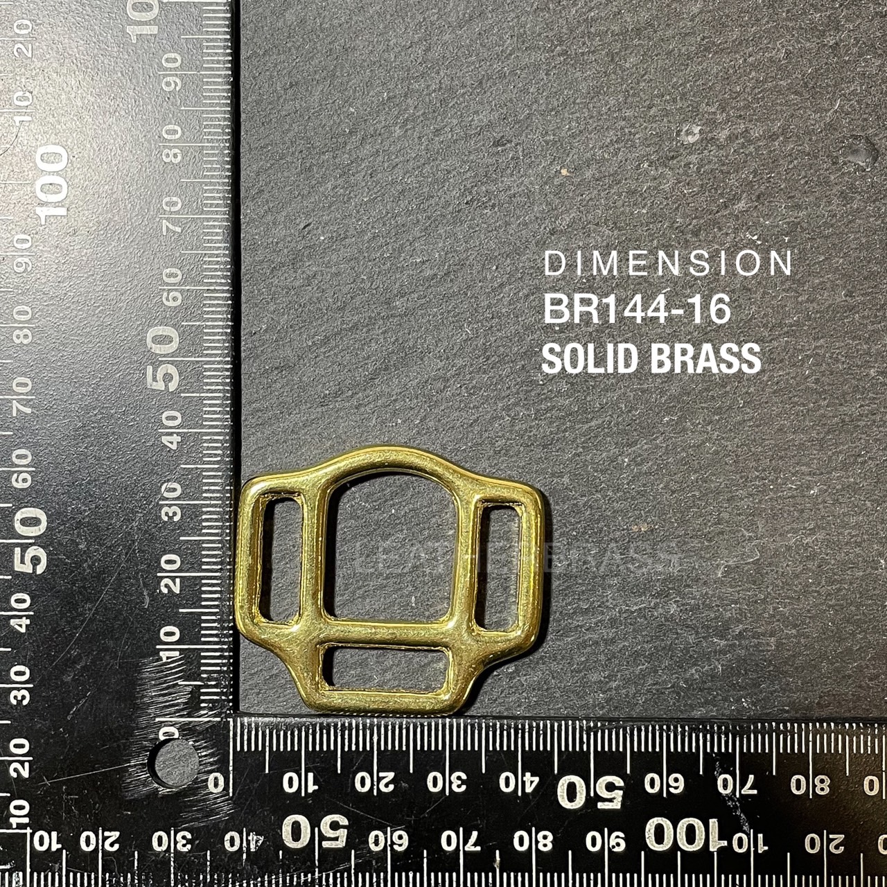 BR144 อะไหล่ทองเหลืองแท้ ตัวปรับสายกระเป๋า อุปกรณ์งานหนัง Leatherbrass **ราคาต่อชิ้น**