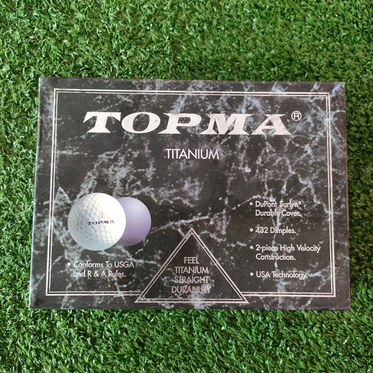 ลูกกอล์ฟ TOPMA TITANIUM ลูกกอล์ฟไทเทเนี่ยมตีไกลสุดๆ ของใหม่เลย มีโหลเดียวครับ!!! มือหนึ่ง ของแท้ BY NakaraLuxurious