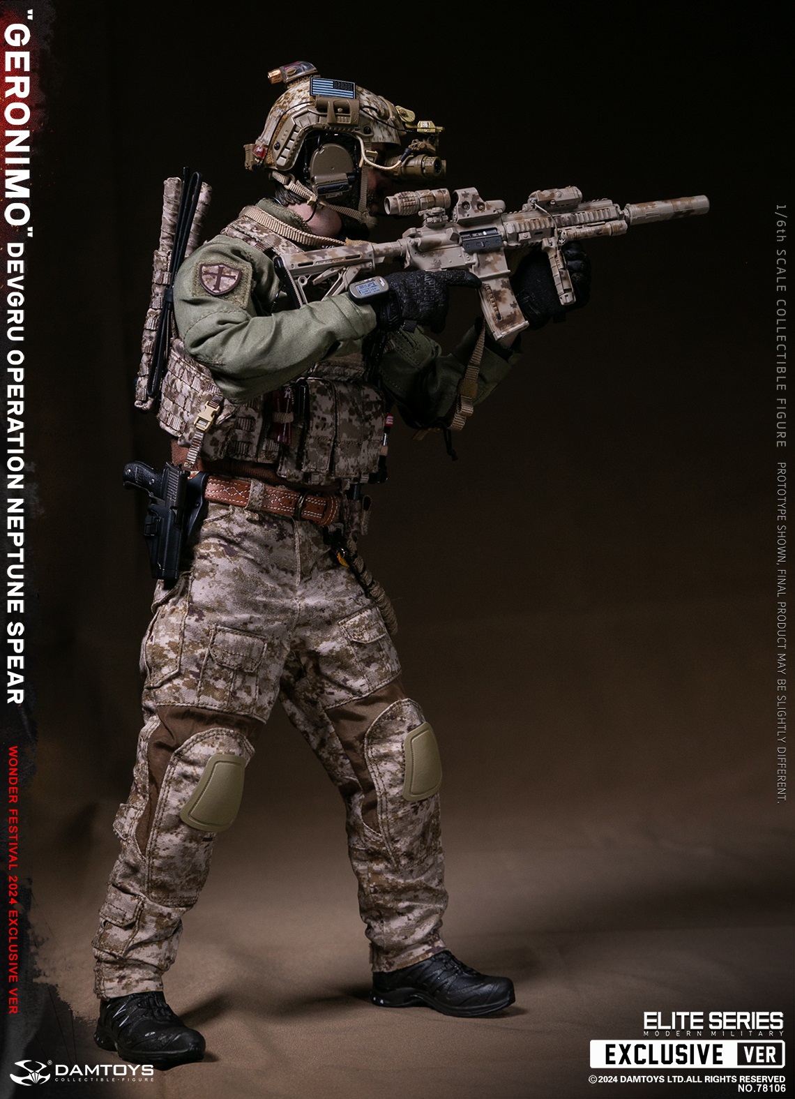 [สั่งจอง] DAMTOYS 78106 1/6 : DEVGRU Operation Neptune Spear “GERONIMO” [WF2024 Exclusive ver]
