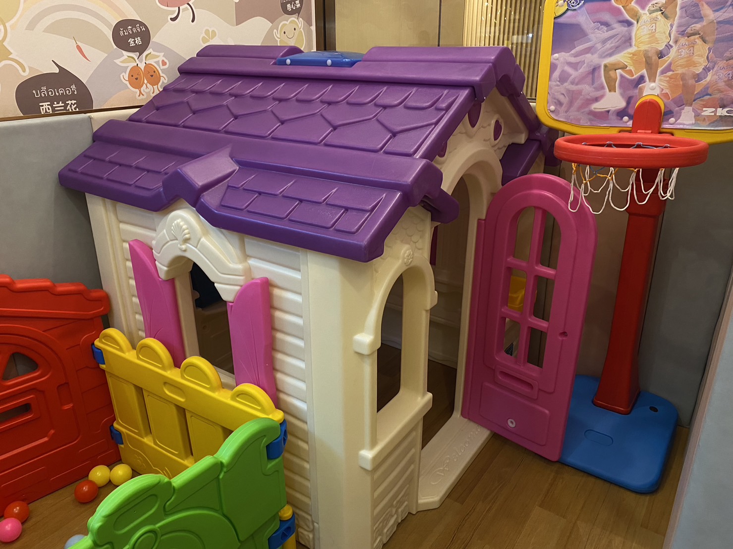 ส่งฟรี! บ้านเจ้าหญิงสีขาวม่วง บ้านของเล่น ,บ้านเด็ก ,บ้านพลาสติกของเล่นเด็ก,พร้อมส่ง