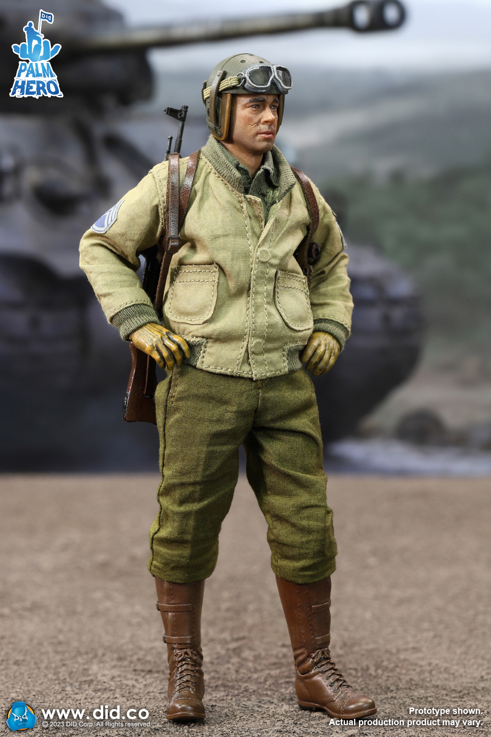 [พร้อมส่ง ]DID XA80019 1/12 : Palm Hero Series 2nd Armored Division “Hell On Wheels” – SSGT Donald