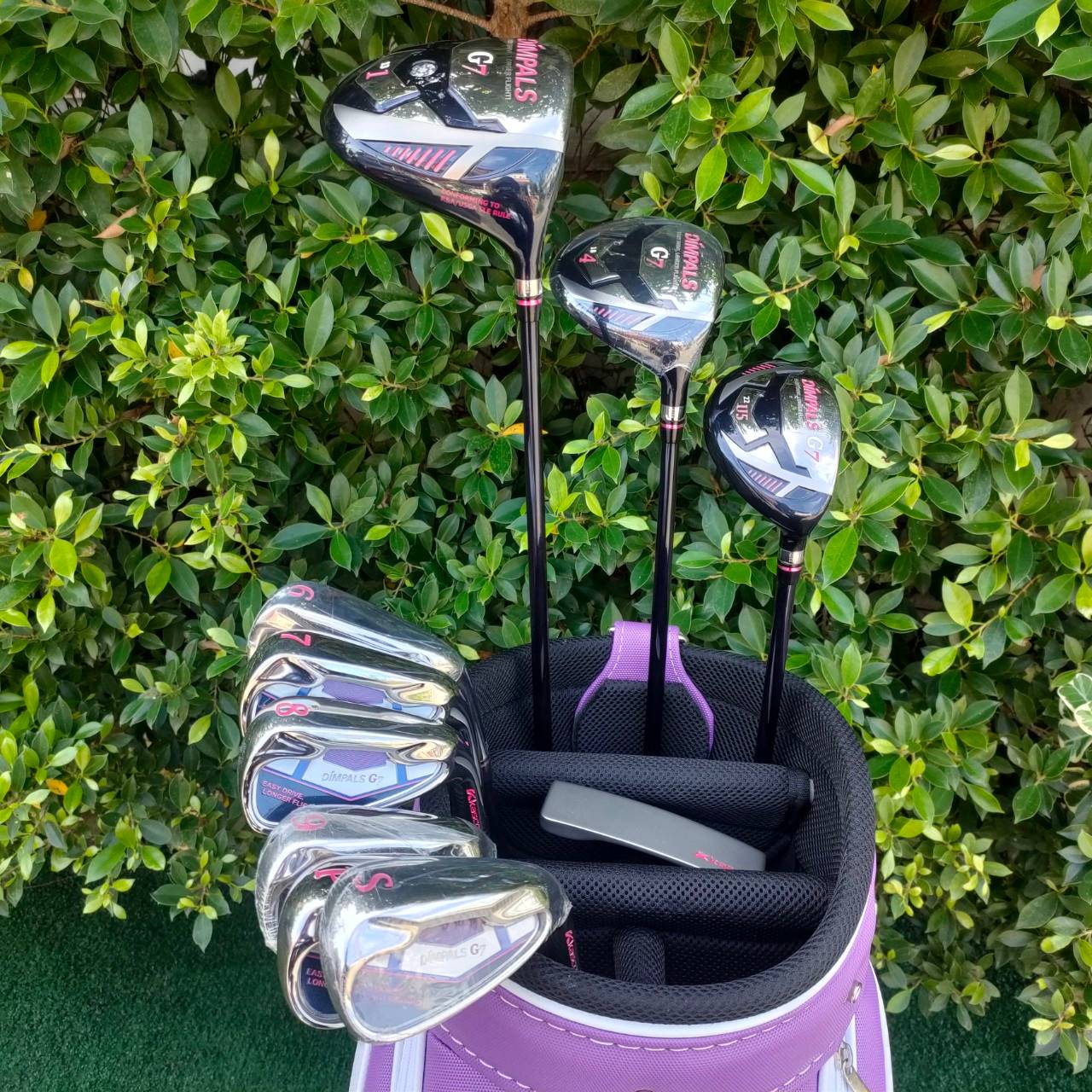 **ไม้กอล์ฟสำหรับผู้หญิง** รุ่นใหม่และยอดนิยมสูงสุด!! SET KASCO DIMPALS G7 LADY สภาพสวยนางฟ้า ชุดกอล์ฟพรีเมี่ยมญี่ปุ่น!! ไม้กอล์ฟมือสอง ของแท้ BY NakaraLuxurious