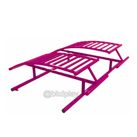 เครื่องออกกำลังกายกลางแจ้งผู้ใหญ่,บริหาร หน้าท้อง แบบนอน ซิทอัพคู่,ลานกีฬาอเนกประสงค์ ,สวนสาธารณะ ,เทศบาล ,หมู่บ้าน ,ผลิตในไทย ,สั่งทำตามสีที่ต้องการได้ ขนาด 130x180x60 ซม.