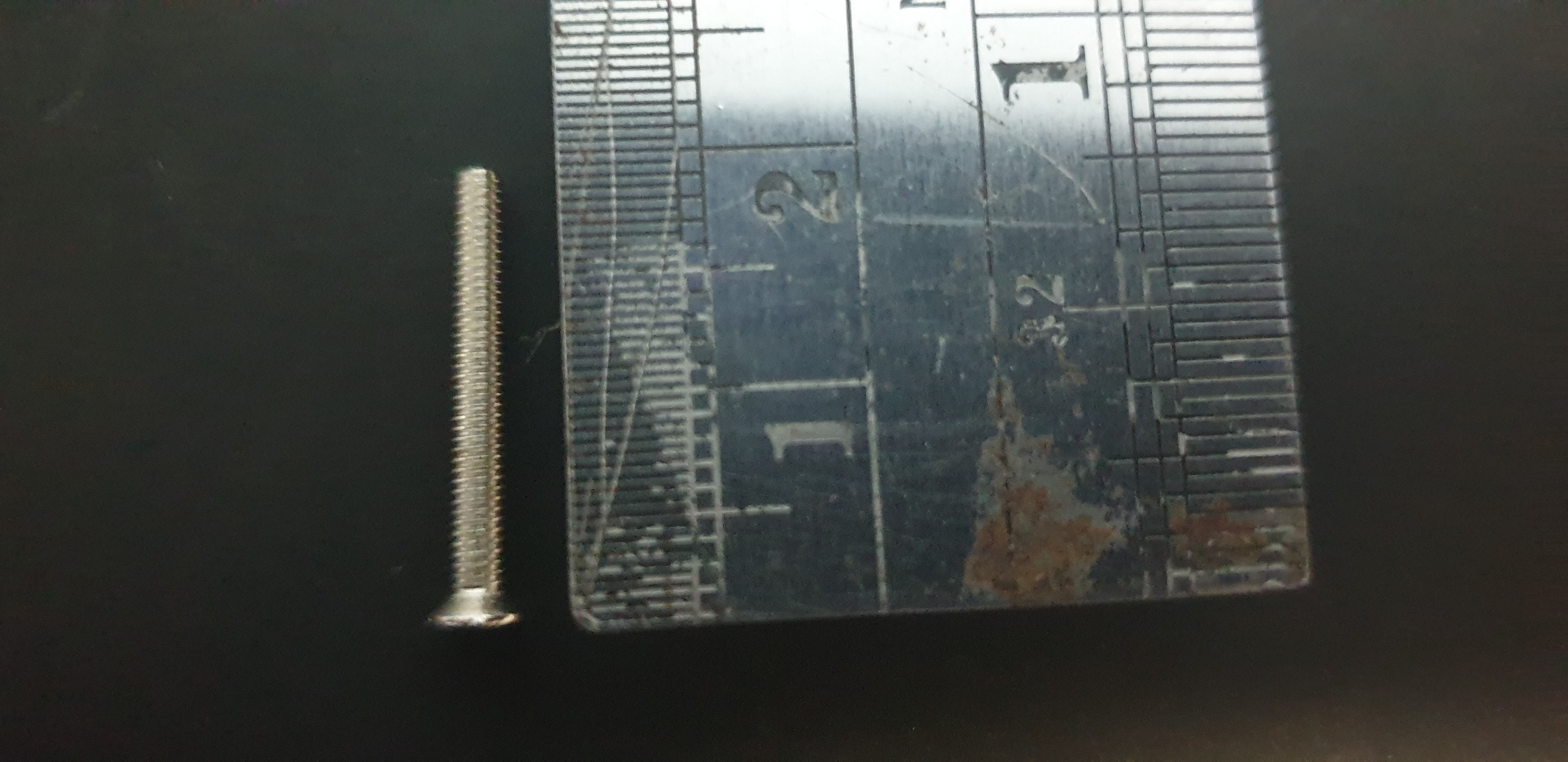 สกรูเกลียวมิล หัวจม M2.5 ตัวผู้ M2.5 Bolt ยาว 20 มิล