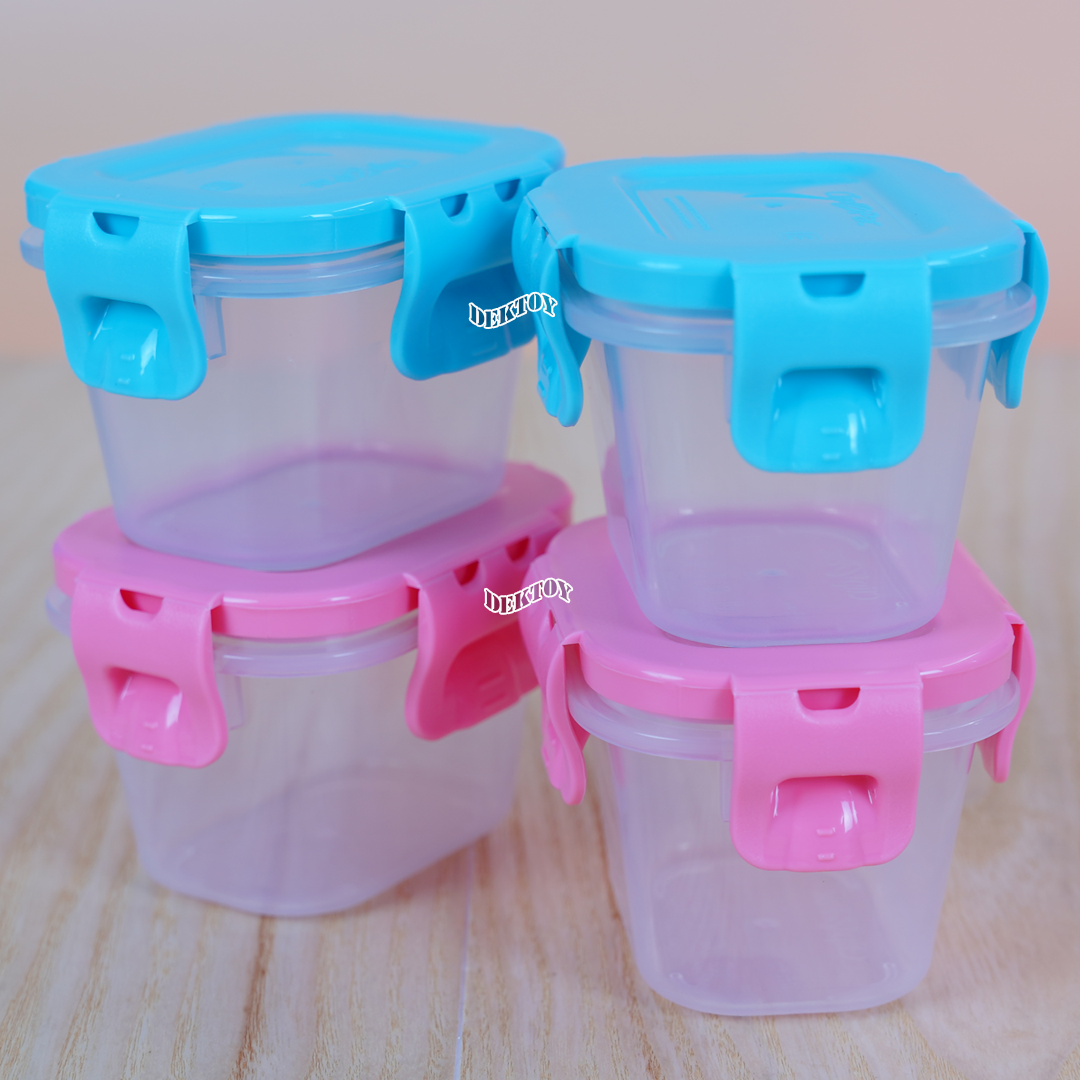 NANNY แนนนี่ กล่องเก็บอาหารNannyฝาปิดสูญญากาศ 4 ใบ ขนาด5ออนซ์ S5-170/C