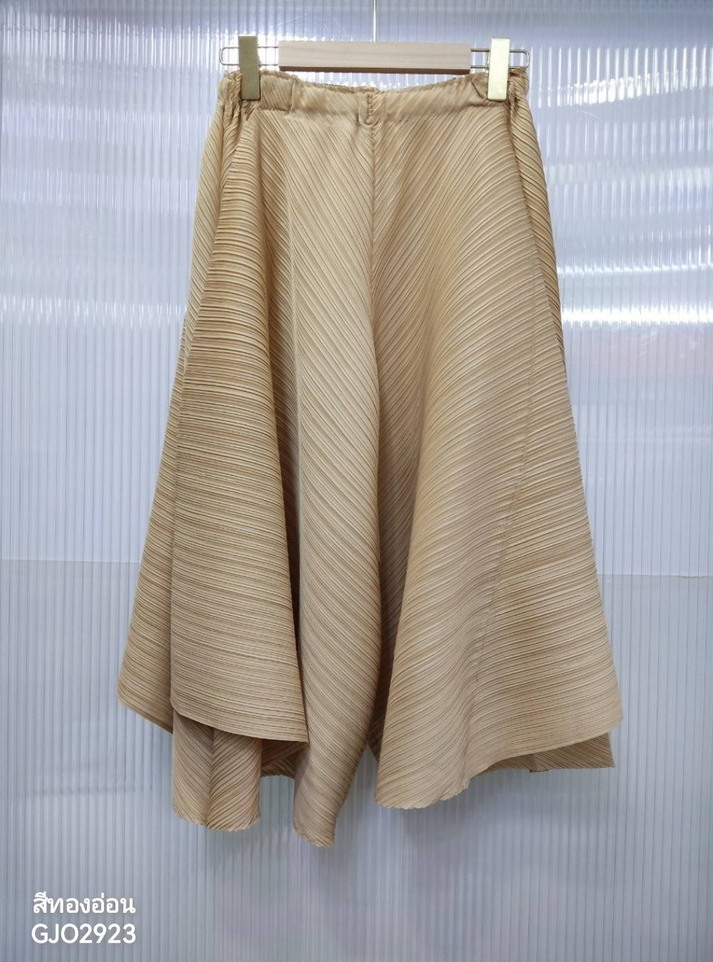 ยาว 28นิ้ว!! 2MUAY รุ่น GJO2923 FLARED PLEAT PANT กางเกงผู้หญิง กางเกงพลีทคุณภาพ 12สี FREE SIZE