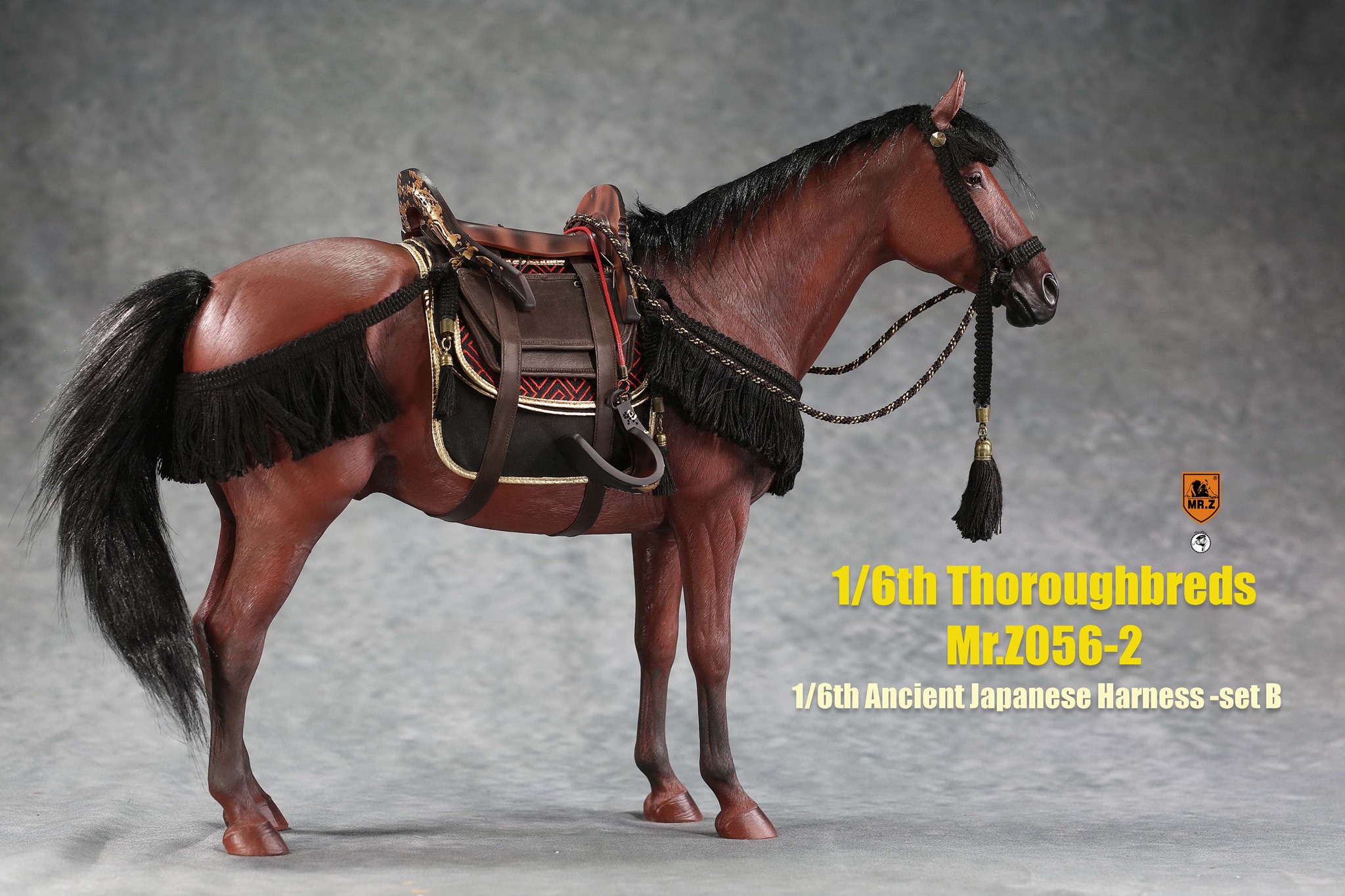 [สั่งจอง]MR.Z MRZ056 1/6 animal model No.56 : Thoroughbreds （all 5 colours） MR.Z 1/6 : Ancient Japanese Harness Set