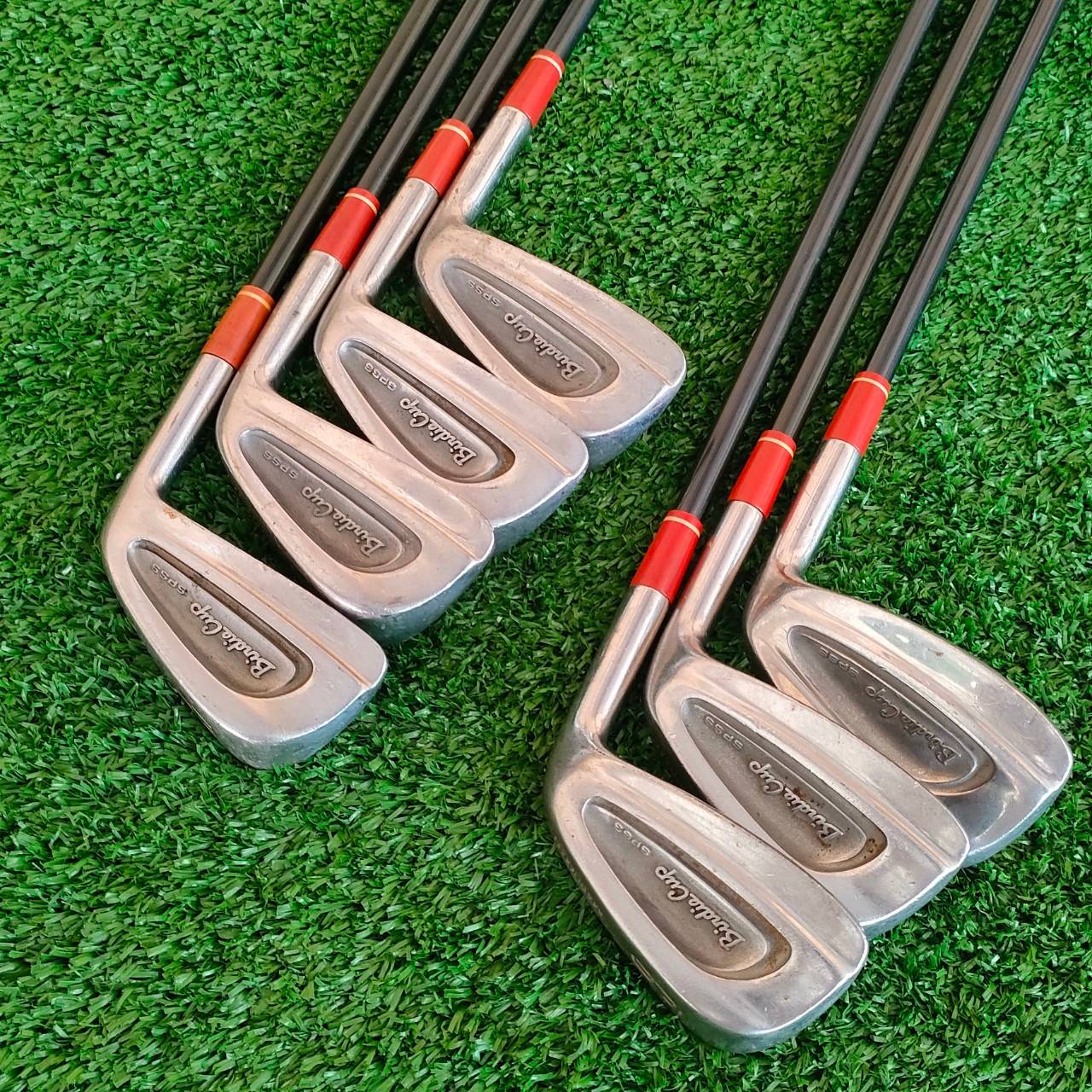 ** ไม้กอล์ฟสำหรับผู้หญิง ** ชุดเหล็ก MARUMAN BINDIA CUP SPSS มีเหล็ก 5-9 เเละ PW SW ก้าน COBALT CARBON FLEX L