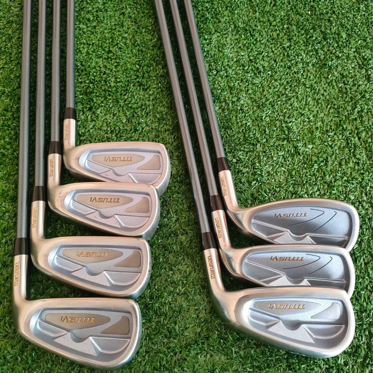 ** ไม้กอล์ฟสำหรับผู้หญิง ** ชุดเหล็ก MARUMAN TITUSV1 มีเหล็ก 5-9 เเละ PW SW ก้าน IMPACTFIT V1 FLEX L ชุดเหล็กญี่ปุ่น ที่ตีง่าย เบาสบาย และตีไกลกว่าปกติ 1 เบอร์ ครับ