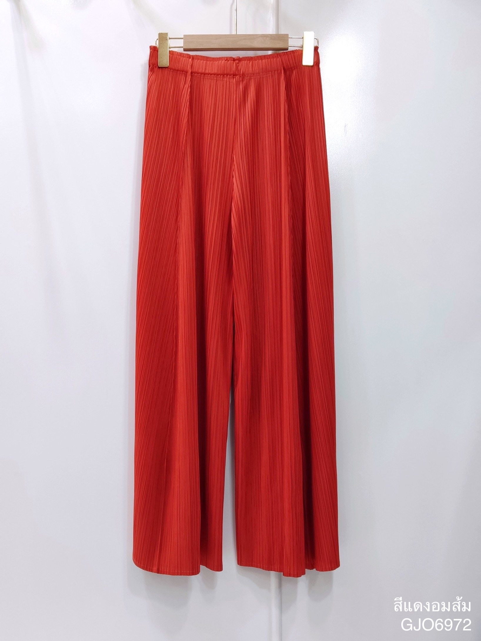 ยาว37.5"นิ้ว! 2MUAY กางเกงผู้หญิง กางเกงพลีทคุณภาพ รุ่น GJO6972 WIDE LEG PLEAT PANT FREE SIZE
