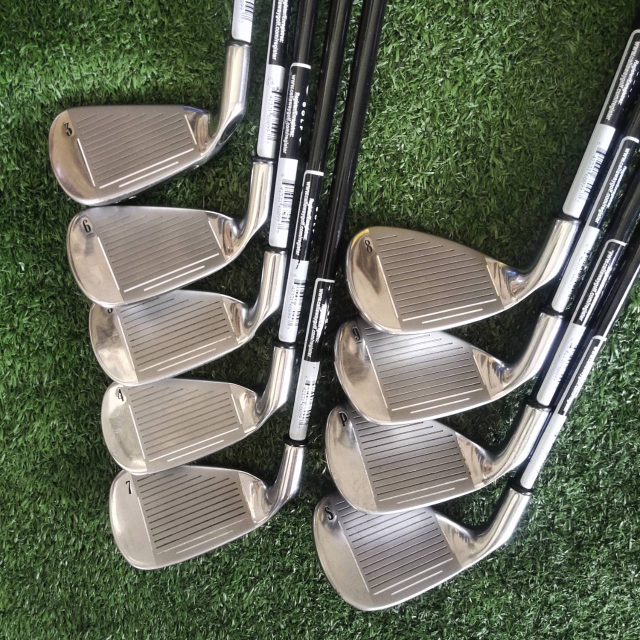 ชุดเหล็ก Callaway X-20 (9 ชิ้น) ก้านเสียบแบบทะลุที่เป็นเอกลักษณ์ หน้าไม้ออกแบบแบบ Wide Sole