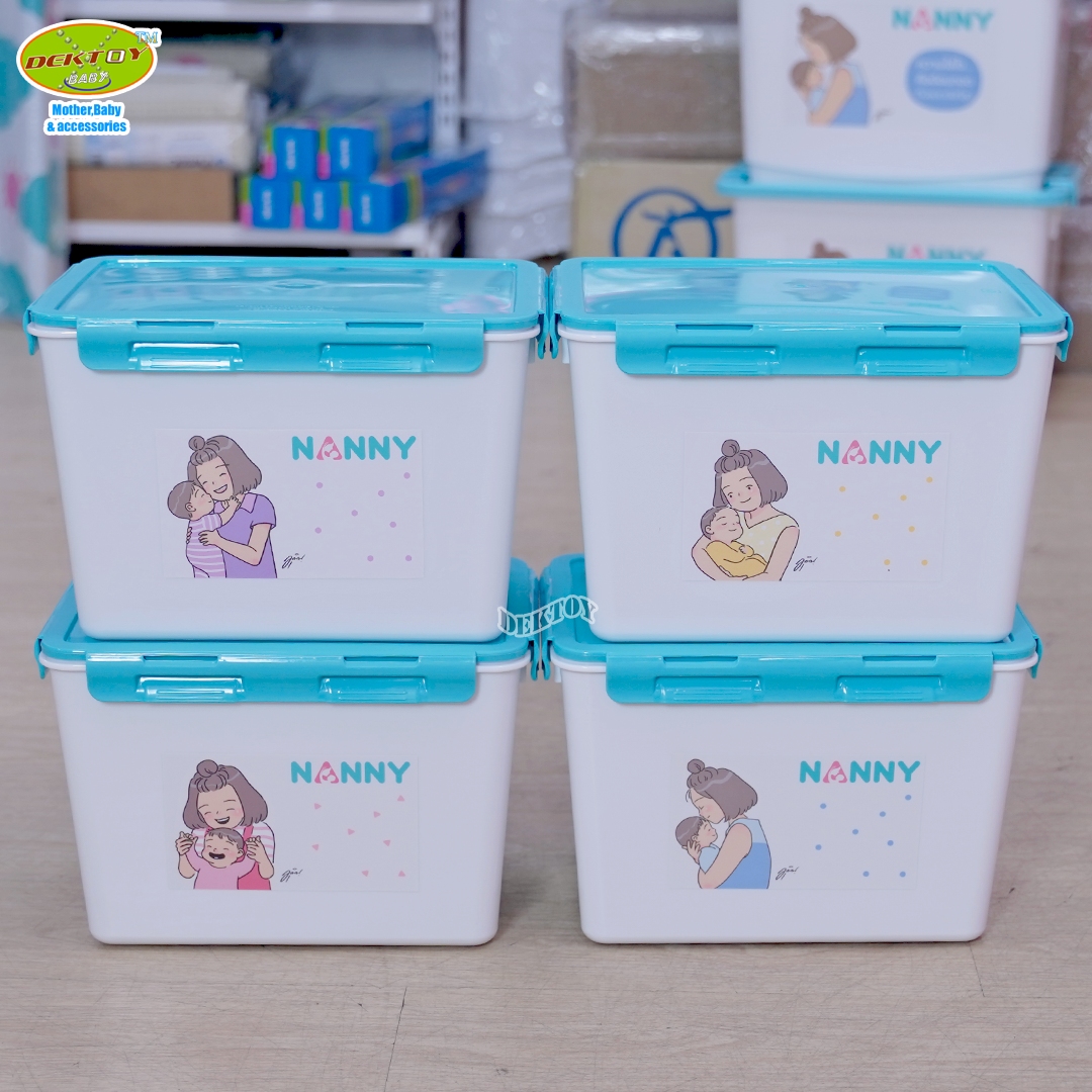 Nanny แนนนี่ กล่องเก็บของเอนกประสงค์ ขนาด 9.5ลิตร ลาย Munin (มุนิน) 187MU