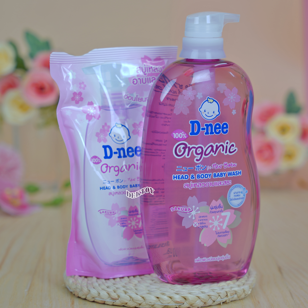 D-nee ดีนี่ ซากุระ ฟอร์นิวบอร์น สบู่และแชมพูอาบน้ำ 800+350 มล.หัวปั๊ม ชมพูชุ่มชื้นเป็นพิเศษ